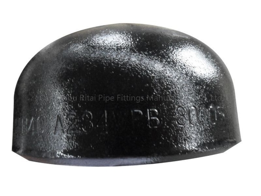 Μαύρη τοποθέτηση σωληνώσεων ASTM B16.25 B16.9 A234 GR.WPB ΚΑΠ ASME SCH40 3.68mm 3.91mm
